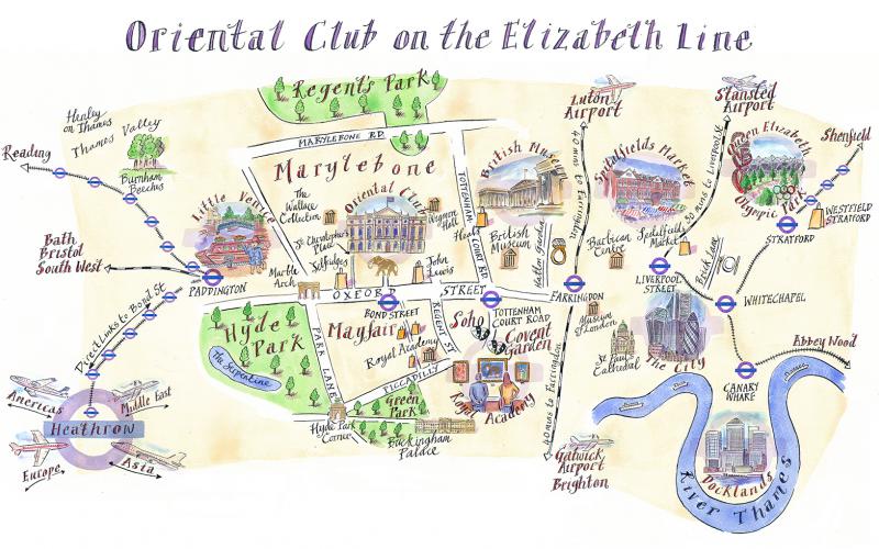Elizabeth Line for the Oriental Club