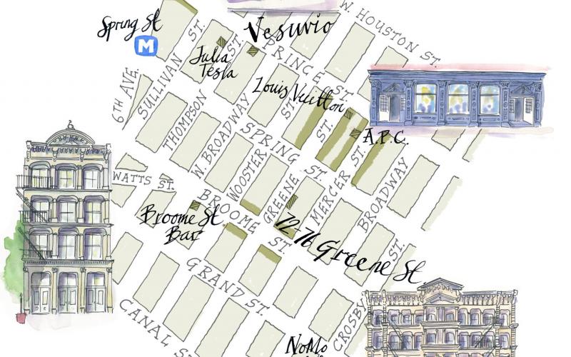 SOHO  map -Walk with me New York