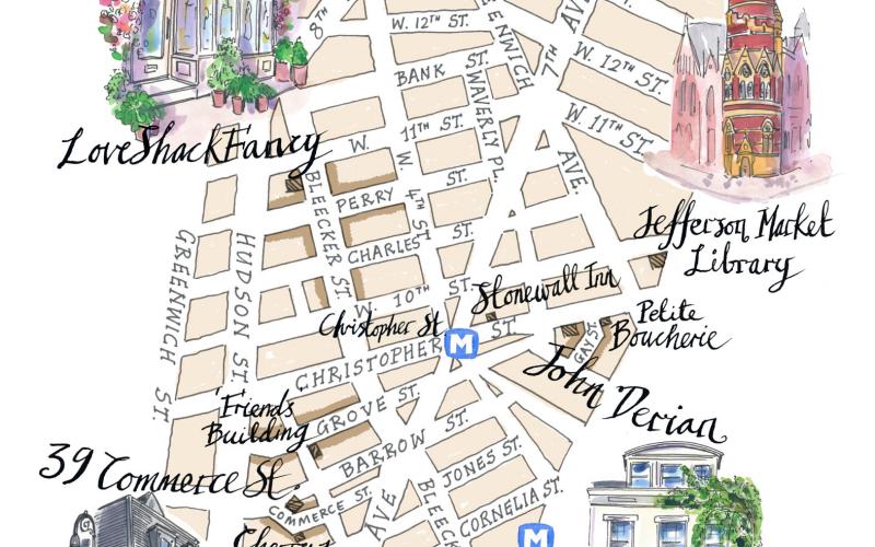 West Village  map -Walk with me New York